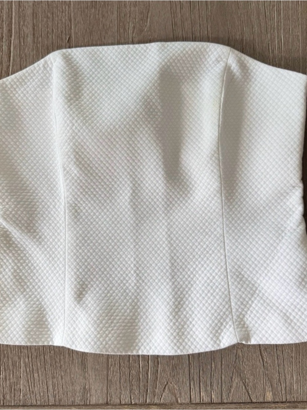 J. McLaughlin White Strapless Bustier